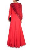 Elegant Gown With Attached Dupatta