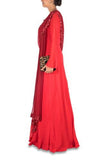 Elegant Gown With Attached Dupatta