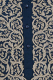 Blue Cotton Silk Embroidered Kurta Set