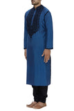 Blue Embroidered Kurta Set