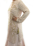 Blush Pink Color Kurti With Lehenga And Dupatta