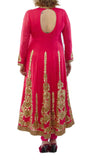 Indian Women Coral Anarkali Suit