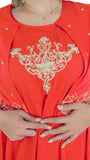 Coral Color Kurti with Jacket