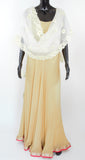 Cream Color Dupatta With Floral Pattern