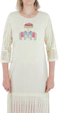 Cream Color Kurti With Royal Elephant Design