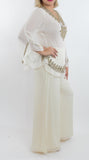 Cream Color Palazzo in Georgette Fabric