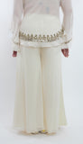 Cream Color Palazzo in Georgette Fabric