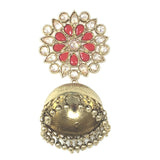gold jhumka earrings