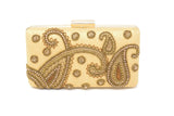 Gold Embroidered Clutch