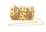 Gold Embroidered Clutch