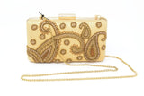 Gold Embroidered Clutch