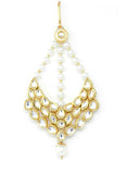 Gold Kundan Passas With Pearl Drop