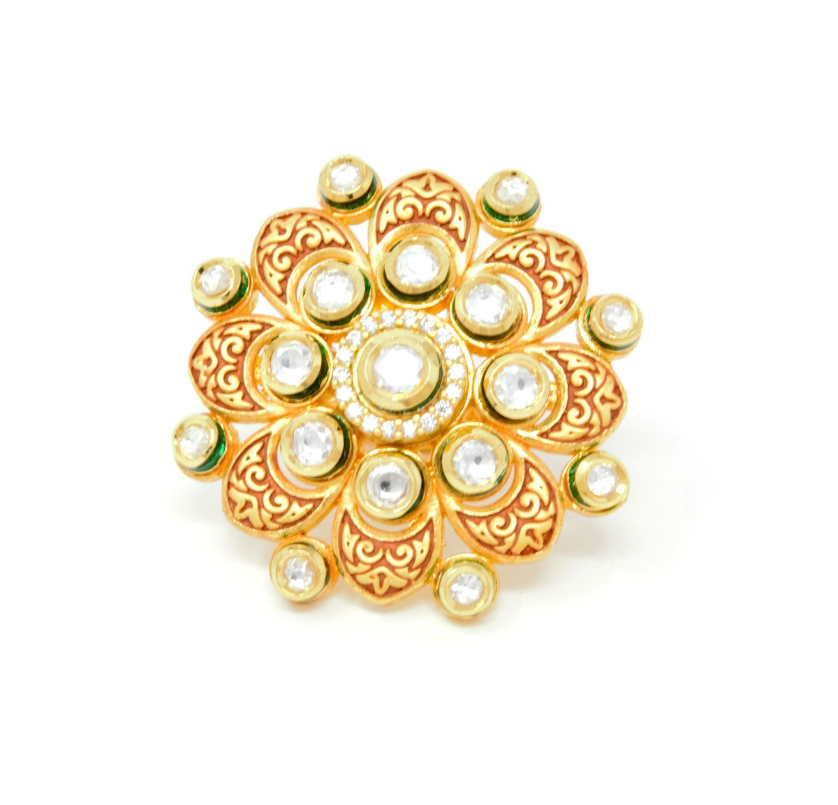 Kundan Revolving Ring - Etsy