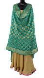 Green Color Bandhani Silk Dupatta