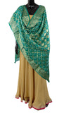 Green Color Bandhani Silk Dupatta