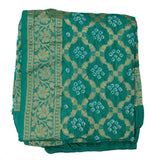 Green Color Bandhani Silk Dupatta