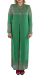 Green Color Coat with Cutdana Work