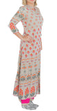 Grey Color Printed Kurti