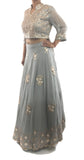 Grey Color Lehenga Choli Gota Patti Work With Dupatta