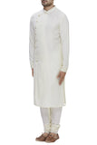 Ivory Chanderi Silk Kurta Set