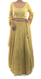 Mustard Color Chikankari Lehenga Choli With Dupatta