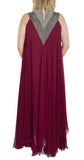 Maroon Color Gown