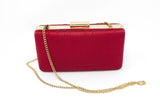 Maroon Color Clutch with Gold Zari Embroidery