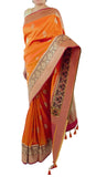 Orange Color Banarsi Saree