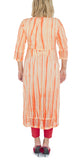 Orange Color Kurti in Leheriya Pattern