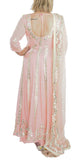 Peach Color Anarkali Suit Gota Patti Work With Palazzo And Dupatta