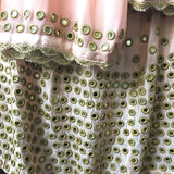 Peach Color Lehenga Set with Hand Mirror Work