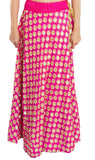 Pink Color Silk Skirt with Zari Flowers