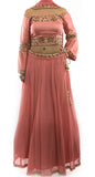Pink Color Off Shoulder Blouse Lehenga Set with Zari Work