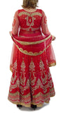 red party wear anarkali suit