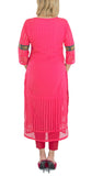 Red Color Kurti with Royal Elephant Design