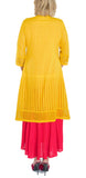 Red Color Kurti with Mustard Color Jacket