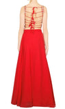 Red Kurti Lehenga Set With Gota Patti Work
