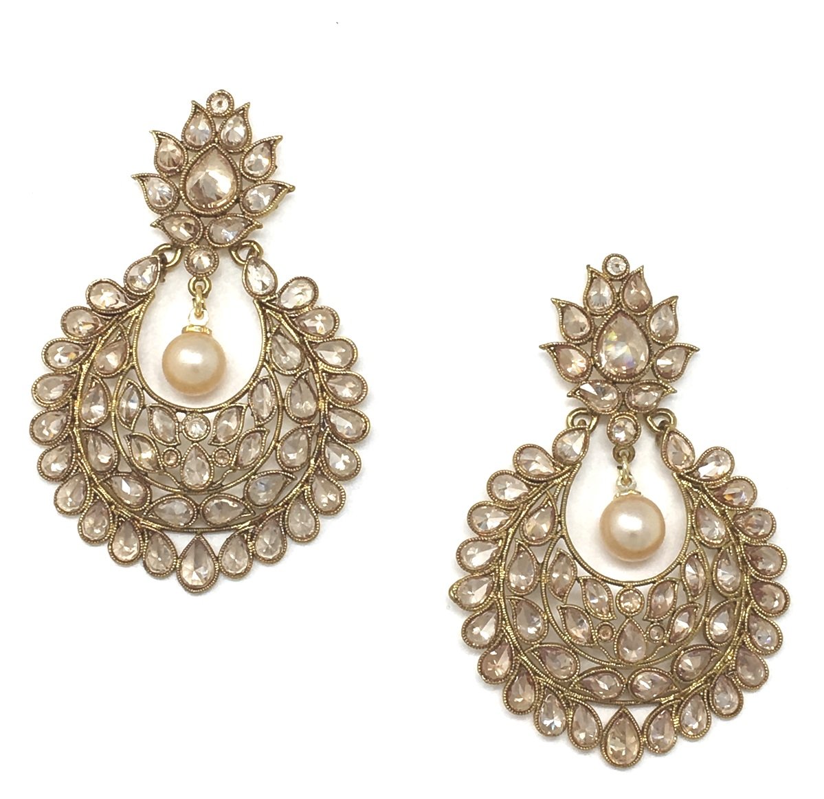 Golden Brass Long Chandbali Earrings – Deara Fashion Accessories