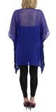 Royal Blue Color Short Kurti in Kaftan Style