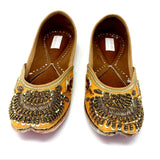 rust color indian ethnic women zari embroidery