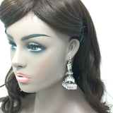 Antique Silver Jhumka Earrings