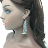 Long Silver Earrings