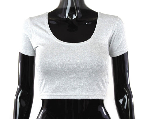 Silver Color Stretchable Blouse