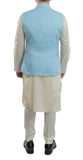 sky blue nehru jacket