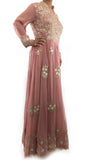Tea Pink Color Anarkali Suit Gota Patti Work With Pajami And Dupatta