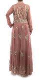 Tea Pink Color Anarkali Suit Gota Patti Work With Pajami And Dupatta