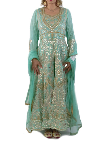 Anarkali with Palazzo & Dupatta