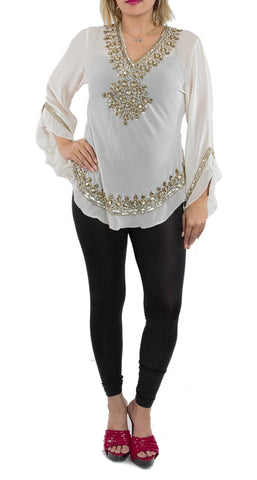 White Color Short Kurti